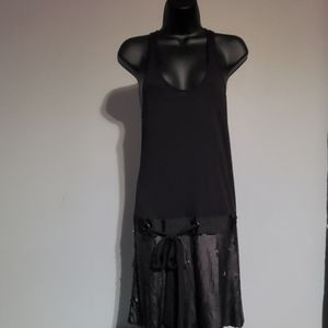 7 For All Mankind Racerback Dress w Sequins Skirt